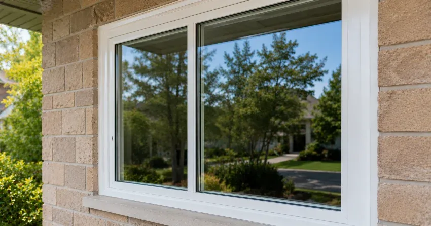 technician installing new insulated glass unit in window frame in Tyrone