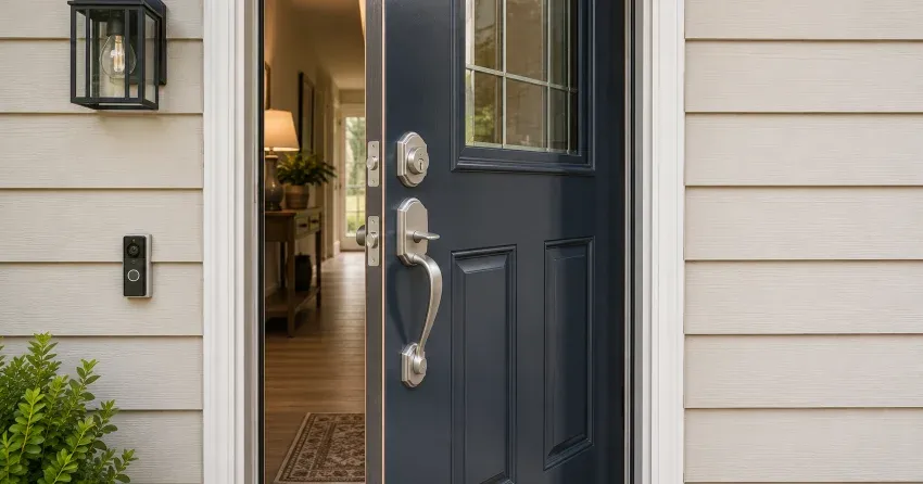 energy-efficient exterior door upgrade installation in Tyrone