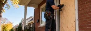 Temporary Door Securing Tyrone